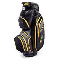 PowaKaddy Black And Yellow Premium Tech Golf Cart Bag | American Golf