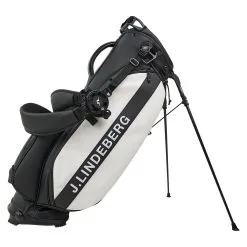 J Lindeberg J.Lindeberg Black And White Colour Block Play Golf Stand Bag | American Golf